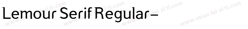 Lemour Serif Regular字体转换